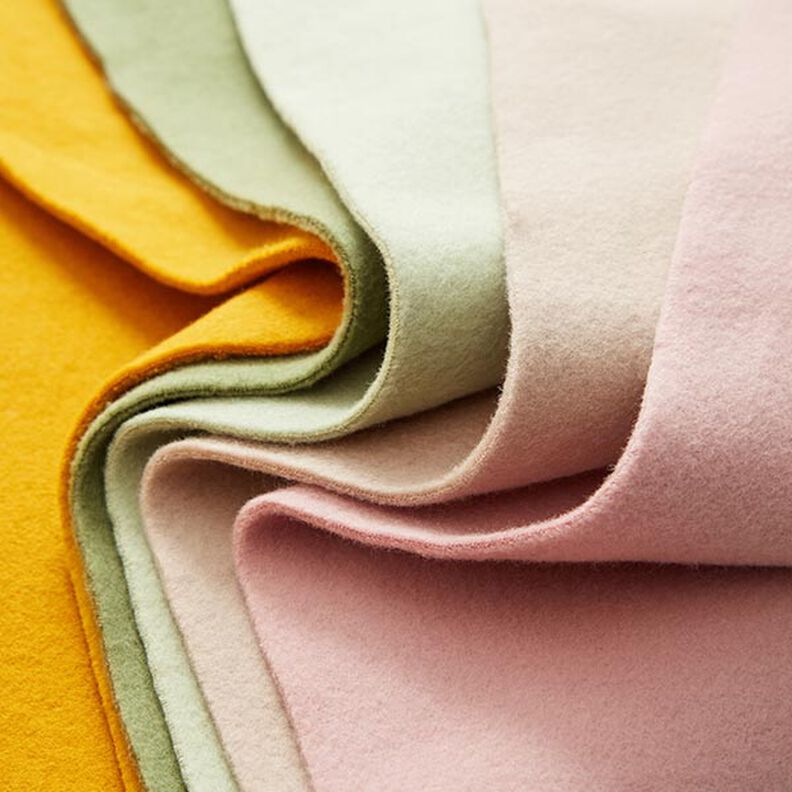 Bomullsfleece Enfärgat – mandel,  image number 6
