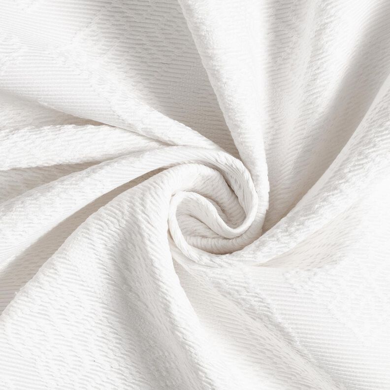 Dekorationstyg Jacquard dekorativa romber 275 cm – vit, image number 3