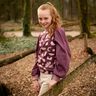 Alpfleece abstrakta former  – druva/natur,  thumbnail number 5