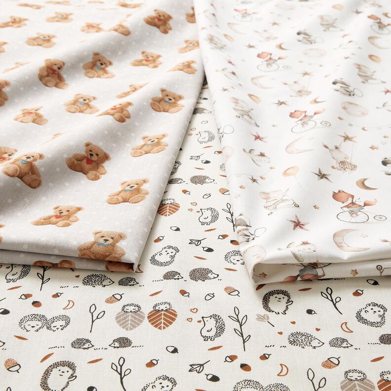 Bomullspoplin Teddy – beige,  image number 5