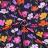 French Terry Sommarsweat färgglada blommor | Poppy Fabrics – marinblå,  thumbnail number 3