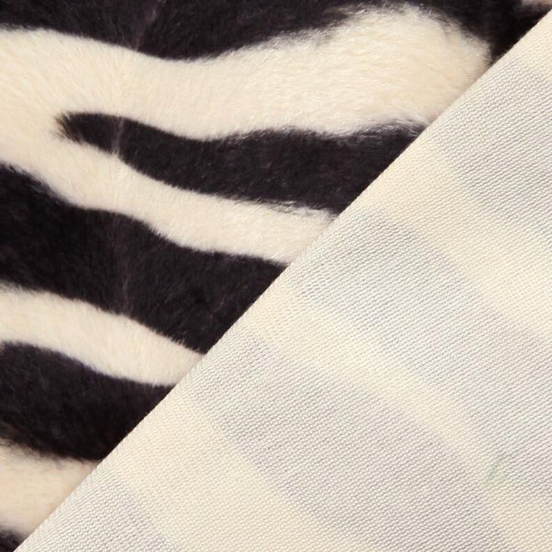 Djurfällsimitat zebra – kräm/svart,  image number 3