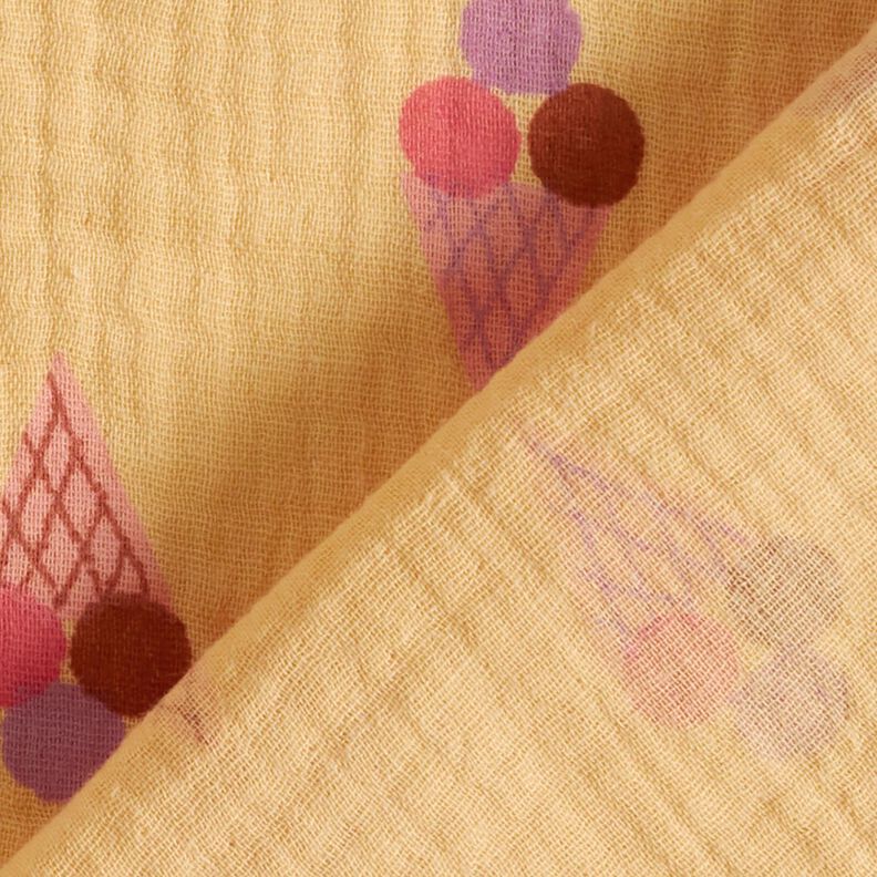 Muslin/Dubbel-krinkelväv Is – vaniljgul, image number 4