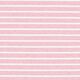 GOTS Bomullsjersey remsa | Albstoffe – rosa/vit,  thumbnail number 1