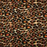 Viskosjersey Stora leopardfläckar – brun/brandgul,  thumbnail number 1