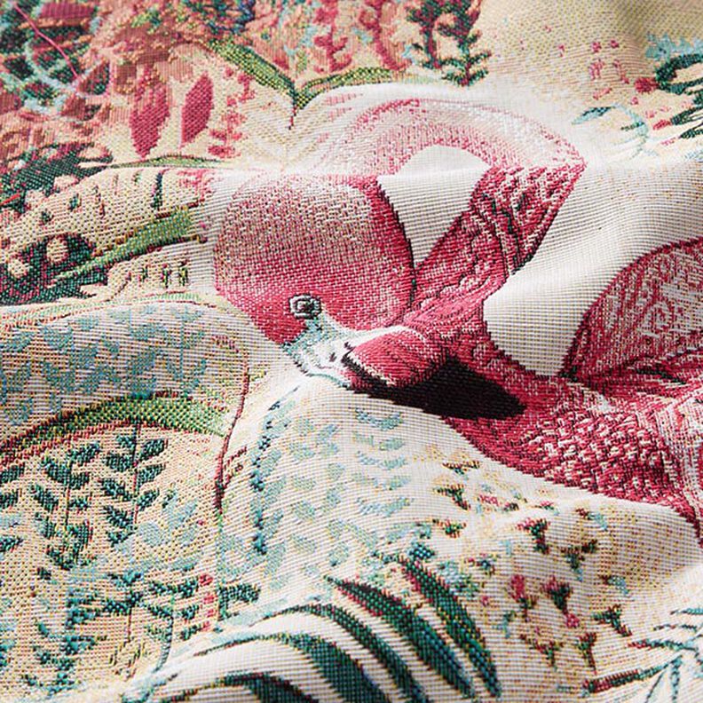 Dekorationstyg Gobelängstycke Flamingo – beige/pink,  image number 2
