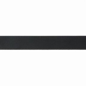 Satinband [15 mm] – svart, 