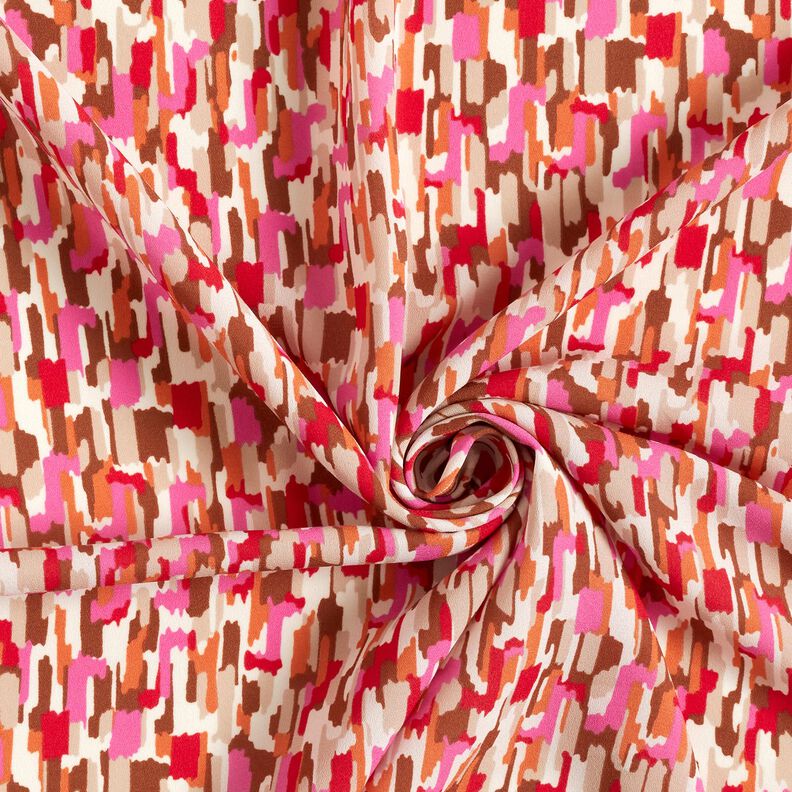 crêpetyg penseldrag – pink/mörkbeige, image number 3