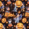 Bomullsjersey Halloween Digitaltryck – svart,  thumbnail number 1