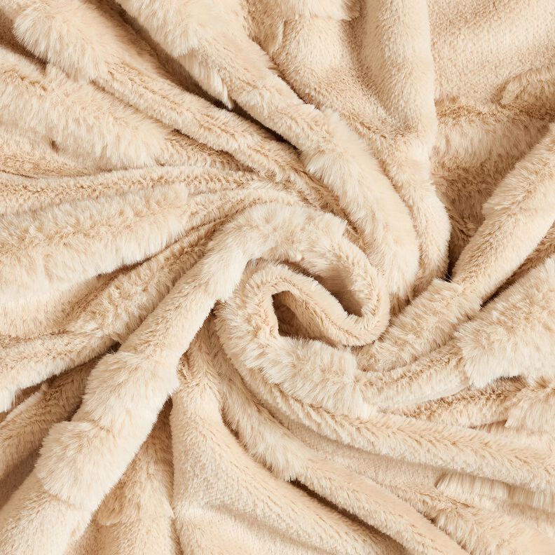 3D Fuskpäls blommönster – natur,  image number 3