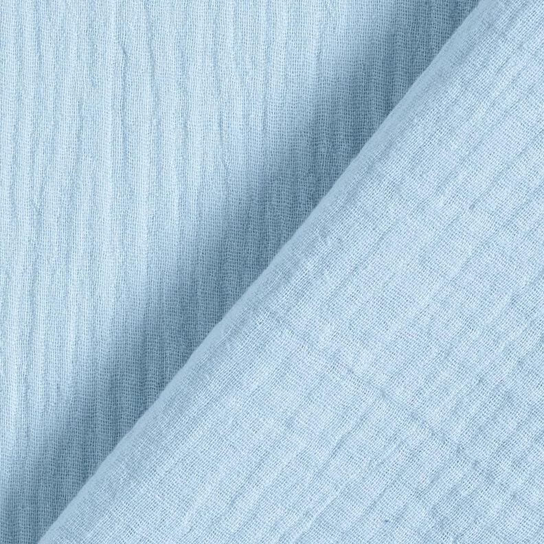 Muslin/Dubbel-krinkelväv – babyblå,  image number 4