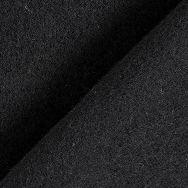 Bomullsfleece Enfärgat – svart, image number 4