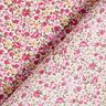 Bomullspoplin millefleur – vit/rosa,  thumbnail number 4