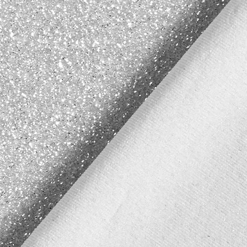 Jerseytyg silver metallicglitter Glamour  – silver metallic,  image number 3