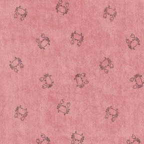 frottéjersey Kräftor – mörk gammelrosa, 