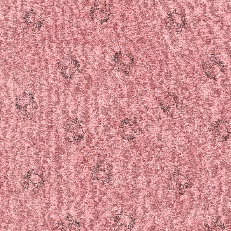 frottéjersey Kräftor – mörk gammelrosa,  image number 1