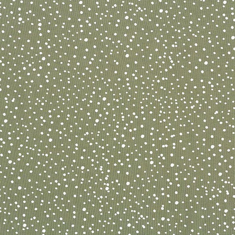 Bomullsjersey oregelbundna prickar – khaki,  image number 1