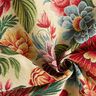 Dekorationstyg Gobeläng stora blommor – ljusbeige/rött,  thumbnail number 3