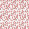 Bomullspoplin blomsterhav – röd/vit,  thumbnail number 1