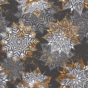 French Terry mandala vintermagi | Glitzerpüppi  – gammalsilver/gammalguld,  French Terry mandala vintermagi | Glitzerpüppi  – gammalsilver/gammalguld,
