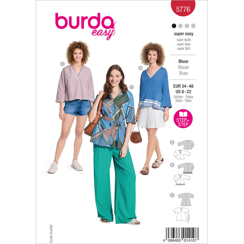 Blus | Burda 5776 | 34-48,  image number 1