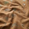 Fint manchestertyg glitterbroderi blommor – ljusbrun,  thumbnail number 2