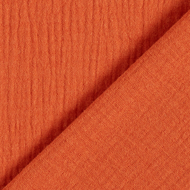 Muslin/Dubbel-krinkelväv – terracotta,  image number 4
