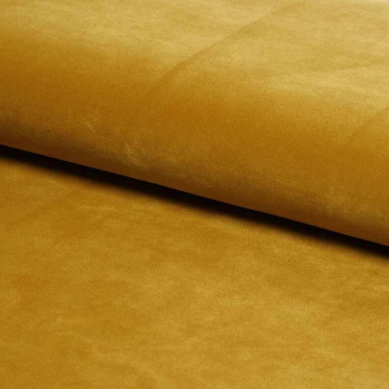 Stoppningstyg Sammet – senap,  image number 1