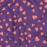 Sommarsweat hjärtan | Poppy Fabrics – lila/gammalrosa,  thumbnail number 2