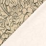 stretch velour blomsterskisser – sand/svart,  thumbnail number 4