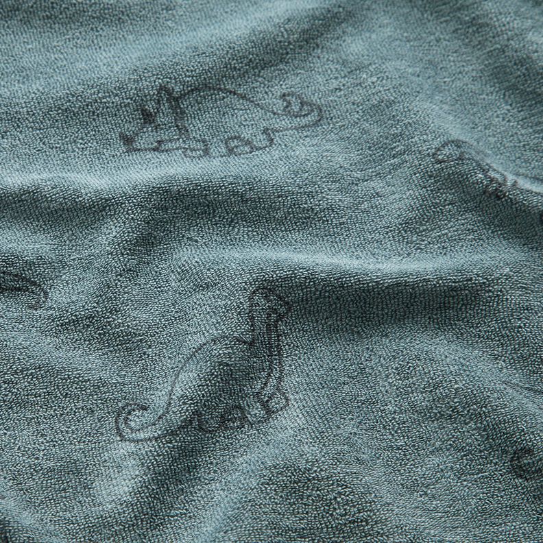 frottéjersey Dinosaurier – duvblå,  image number 2