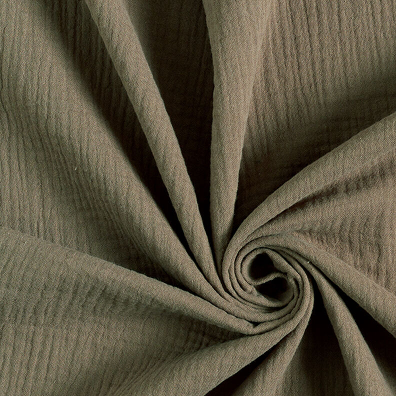 Muslin/Dubbel-krinkelväv – skiffergrått,  image number 1