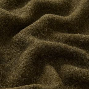 Ullfleece ren nyull Enfärgat – mörk-oliv, 