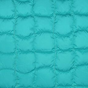 Quiltat tyg Vågiga rutor – aquablå/purpur, 