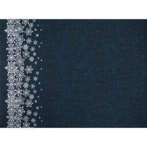 French Terry Sommarsweat isblommor Brodyrtyg | Glitzerpüppi – nattblå/vit, 
