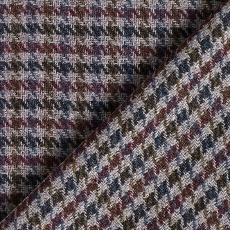 Rocktyg Woll-Mix liten hundtandsformad – merlot/silver, image number 4