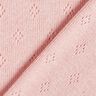Finstickad jersey med hålmönster – gammalt rosa,  thumbnail number 3