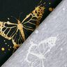 Bomullsjersey Gyllene fjärilar | Glitzerpüppi – svart,  thumbnail number 4