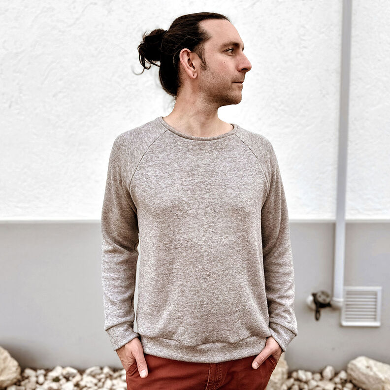 HERR SVEN - enkel pullover med raglanärmar, Studio Schnittreif | 42 - 60,  image number 6