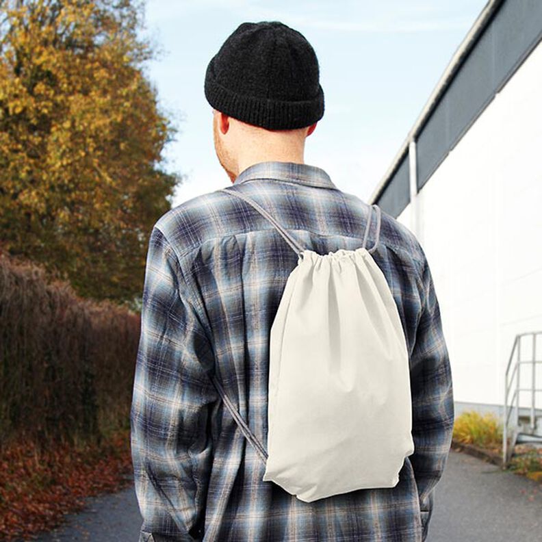 Bomullstyg Nättelduk Kypert (twill) – natur,  image number 7