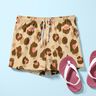 Bomullspoplin Leopardmönster – mandel/gammalt rosa,  thumbnail number 5