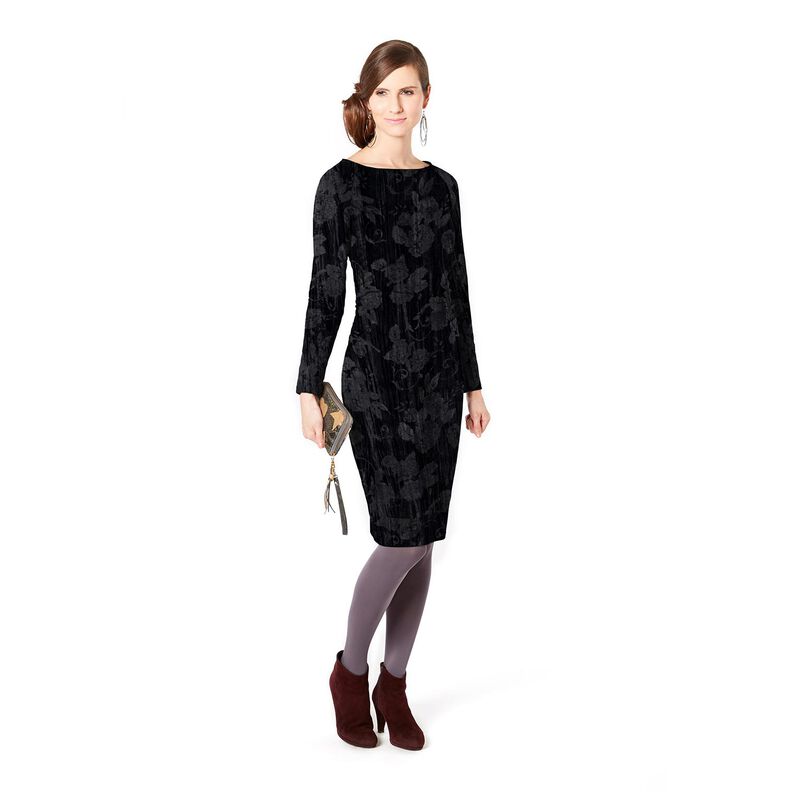 krossad sammet krysantemum – svart,  image number 5