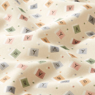 Bomullstyg Poplin baby – mandel, 