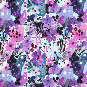 Sweatshirt Settle Petal Digitaltryck | Nerida Hansen – isblå/lila, 