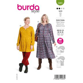 Klänning / Tunika i plusstorlek | Burda 5865 | 44-54, 