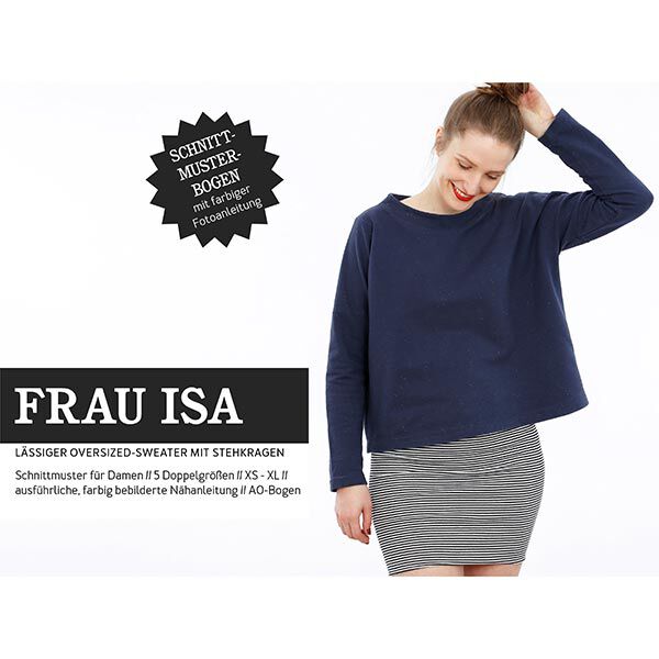 FRAU ISA - sweater med ståkrage, Studio Schnittreif  | XS -  XL,  image number 1