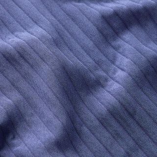 Stretchjacquard 3D-ränder | Fibre Mood – jeansblå, 