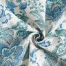 dekorationstyg Canvas orientaliska blomsterornament 280 cm – vit/blå,  thumbnail number 3