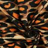 Viskosjersey Stora leopardfläckar – brun/brandgul,  thumbnail number 3