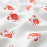 GOTS Muslin/Dubbel-krinkelväv Kräftor | Poppy Fabrics – elfenbensvit,  thumbnail number 2
